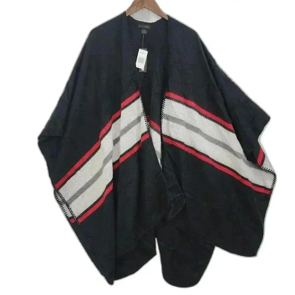 NWT Steve Madden Open Cape Striped One Size
